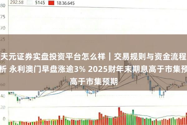 天元证券实盘投资平台怎么样｜交易规则与资金流程解析 永利澳门早盘涨逾3% 2025财年末期息高于市集预期